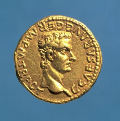 Aureus (obverse) of Caligula (bareheaded) by Roman